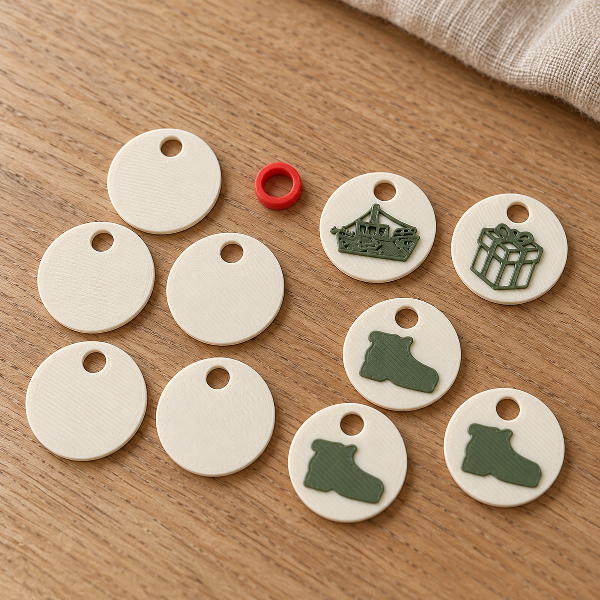Schijfjesset voor de Sinterklaas aftelkalender