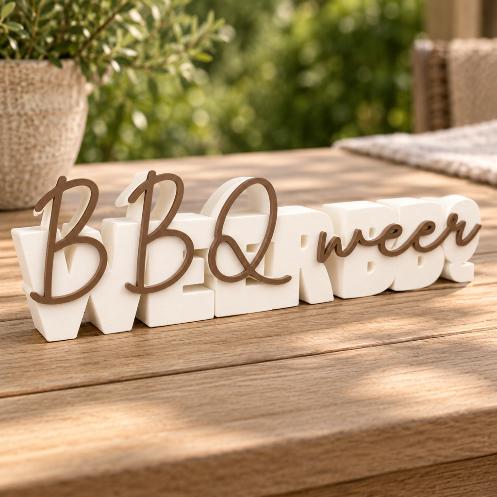 BBQ weer, weer BBQ woordbeeld
