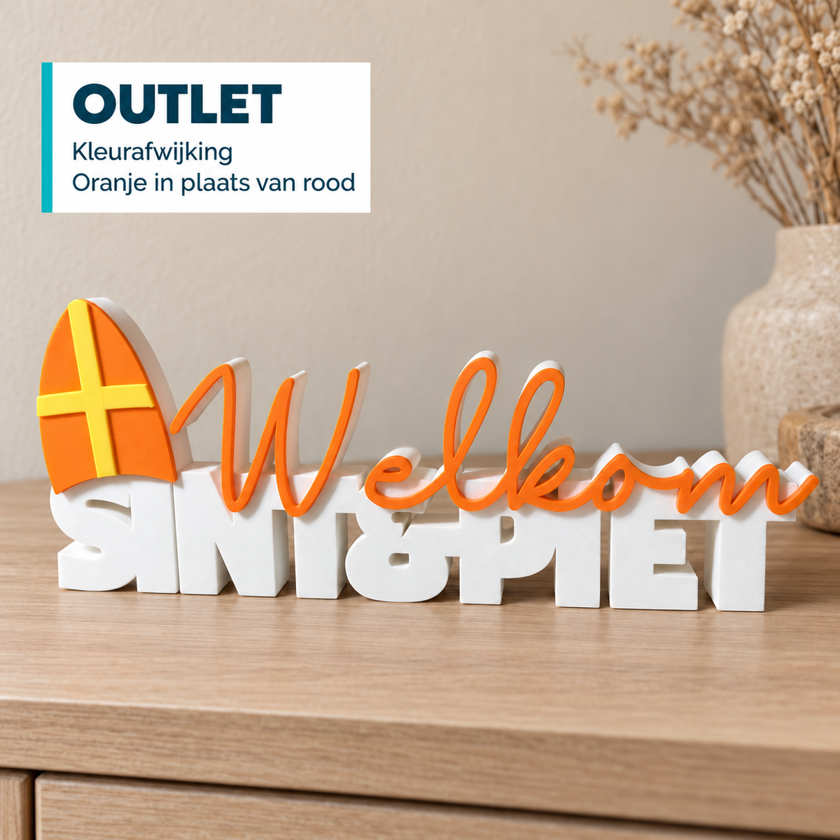 Welkom Sint & Piet woordbeeld (kleurfout)