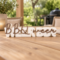 BBQ weer, weer BBQ woordbeeld