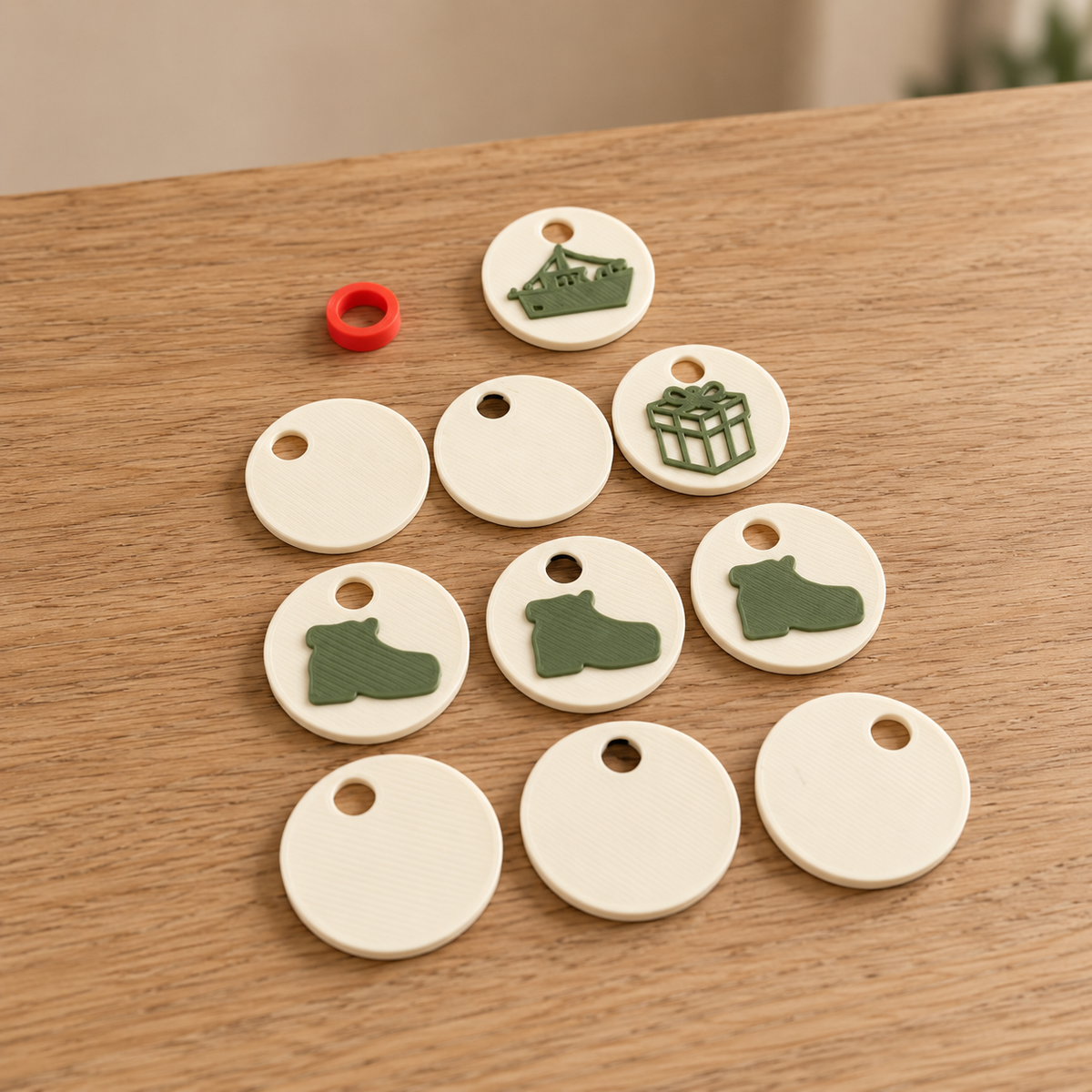 Schijfjesset voor de Sinterklaas aftelkalender