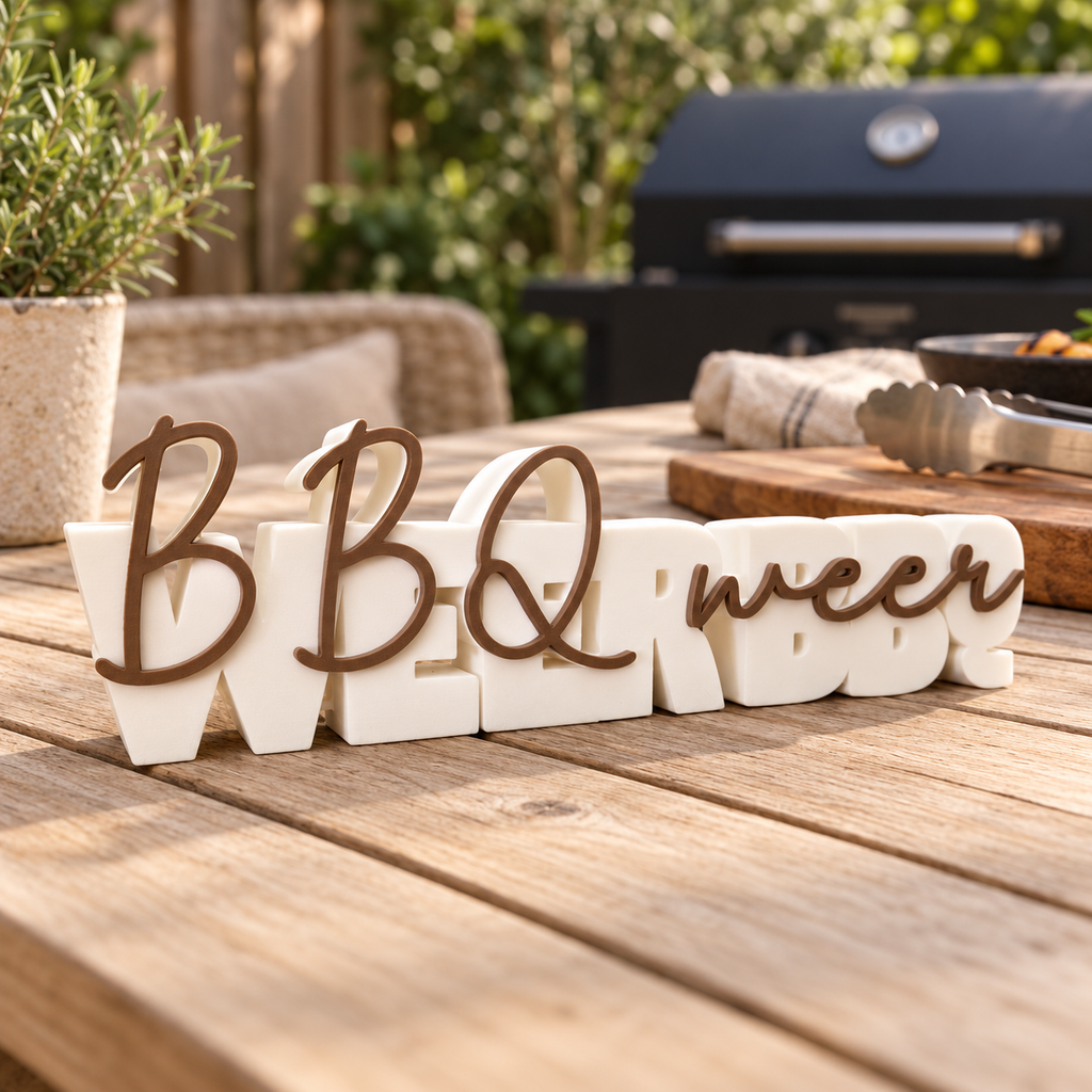 BBQ weer, weer BBQ woordbeeld